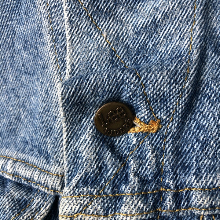 Vintage 1990'S Lee denim jacket, size PATD-153438, men's size S. unclear Blue type light blue Vintage Second Hand