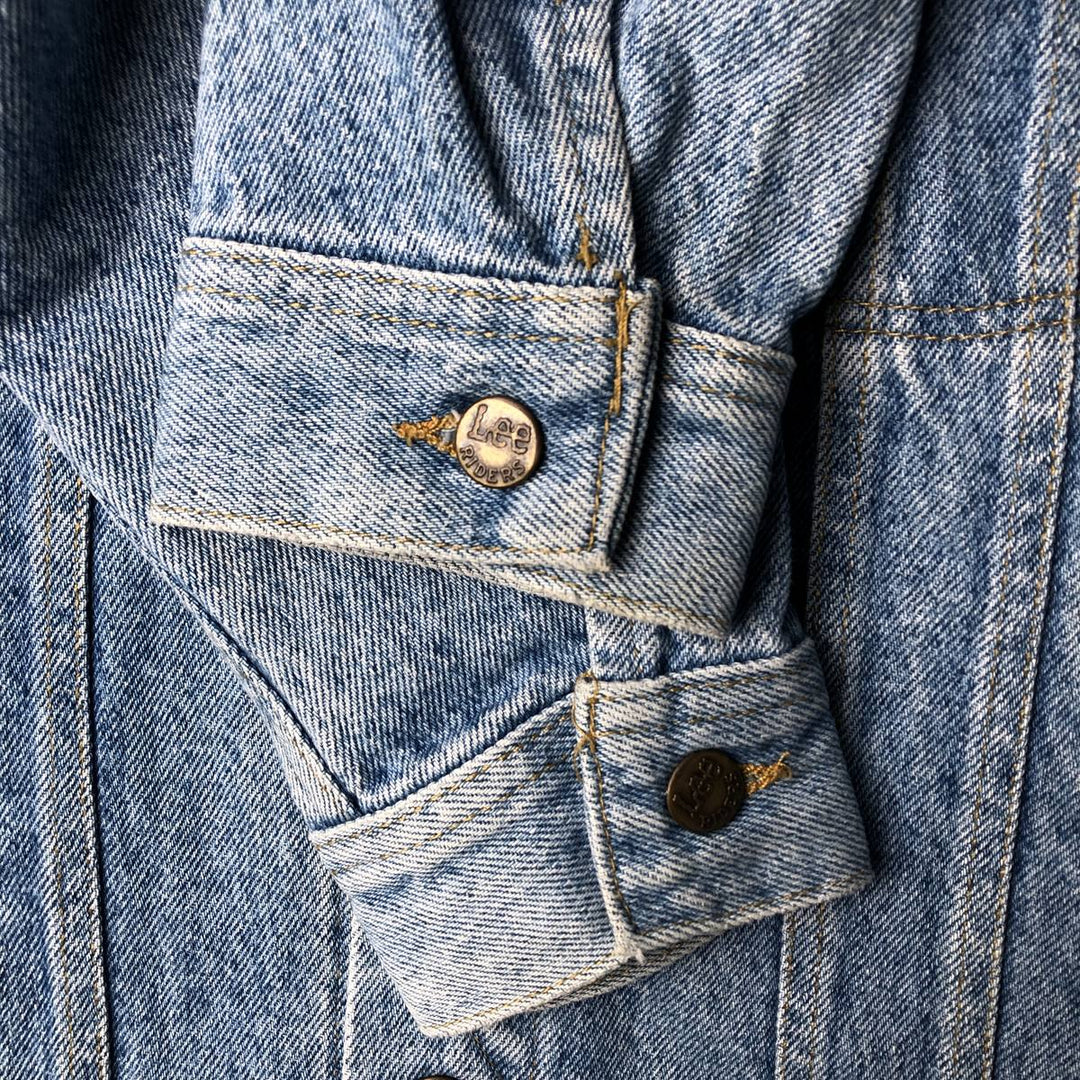 Vintage 1990'S Lee denim jacket, size PATD-153438, men's size S. unclear Blue type light blue Vintage Second Hand