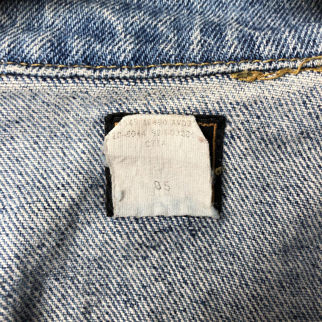 Vintage 1990'S Lee denim jacket, size PATD-153438, men's size L unclear blue type Vintage Second Hand