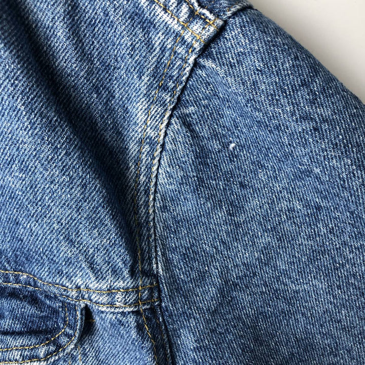 Vintage 1990'S Lee denim jacket, size PATD-153438, men's size L unclear blue type Vintage Second Hand
