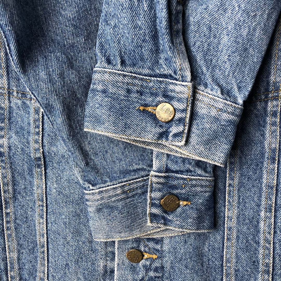 Vintage 1990'S Lee denim jacket, size PATD-153438, men's size L unclear blue type Vintage Second Hand