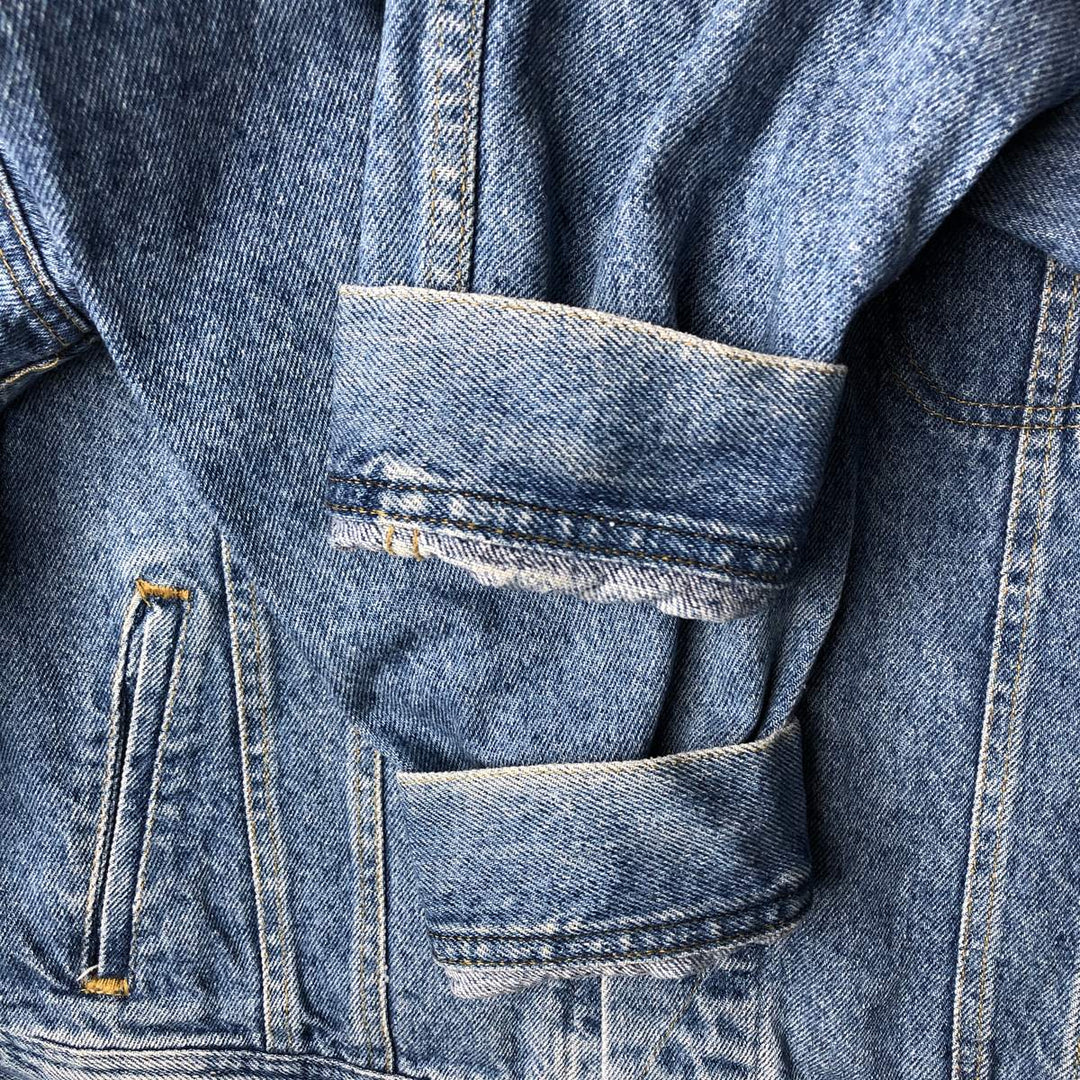 Vintage 1990'S Lee denim jacket, size PATD-153438, men's size L unclear blue type Vintage Second Hand