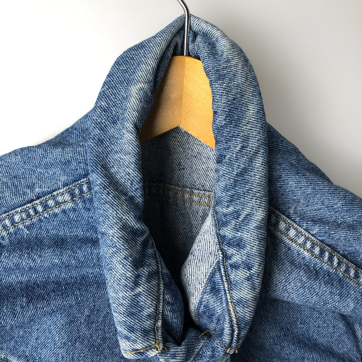 Vintage 1990'S Lee denim jacket, size PATD-153438, men's size L unclear blue type Vintage Second Hand