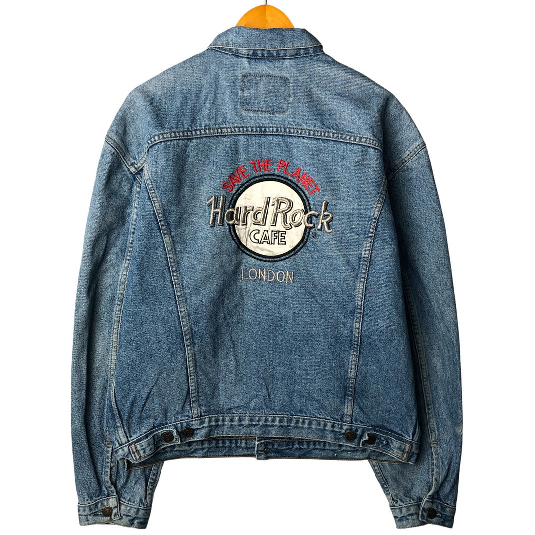 Vintage 1980'S Levi's 70503-0214 Euro Denim Jacket, Men's Size L cotton Blue type light blue Vintage Second Hand