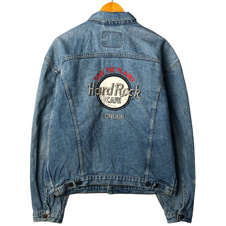 Vintage 1980'S Levi's 70503-0214 Euro Denim Jacket, Men's Size L cotton Blue type light blue Vintage Second Hand