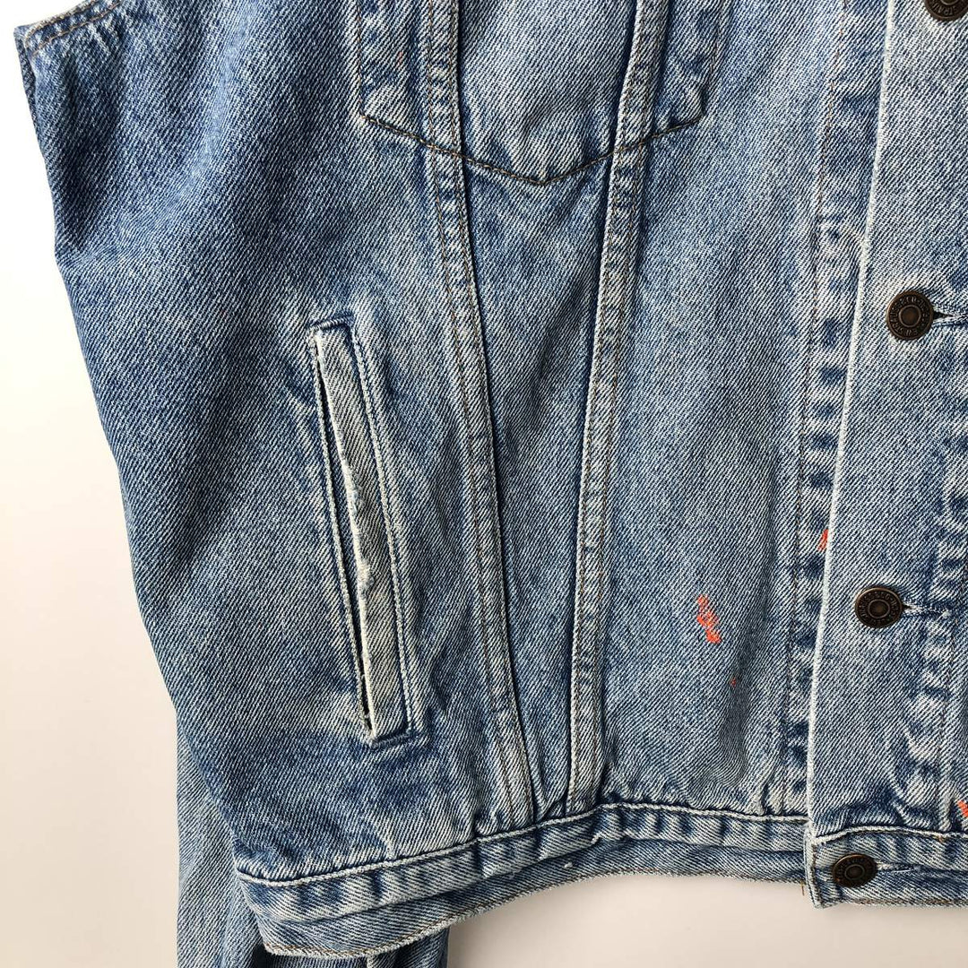 Vintage 1980'S Levi's 70503-0214 Euro Denim Jacket, Men's Size L cotton Blue type light blue Vintage Second Hand