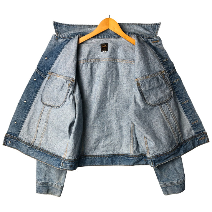 Vintage 90'S Lee denim jacket, made in Canada, size L, men's cotton Blue type light blue Vintage Second Hand