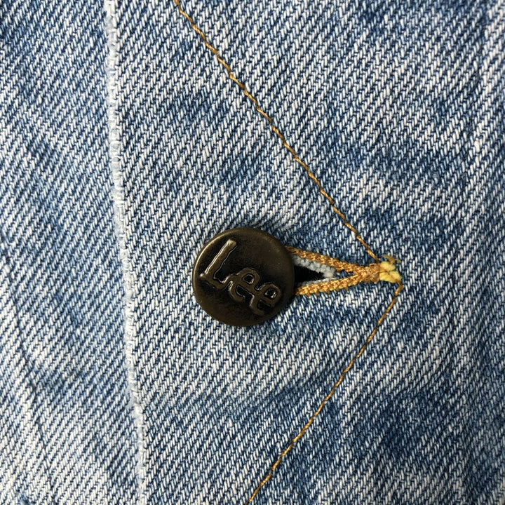 Vintage 90'S Lee denim jacket, made in Canada, size L, men's cotton Blue type light blue Vintage Second Hand