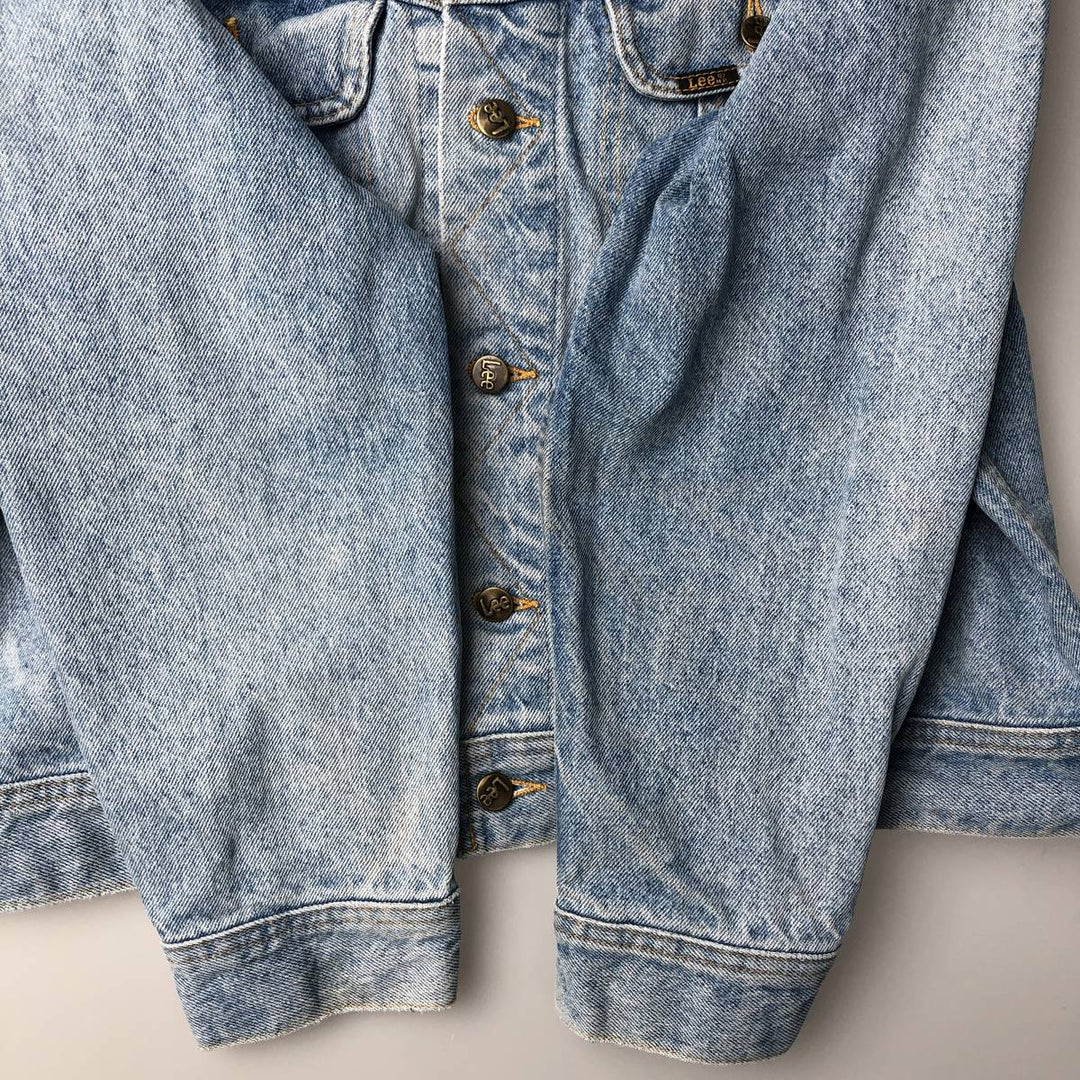 Vintage 90'S Lee denim jacket, made in Canada, size L, men's cotton Blue type light blue Vintage Second Hand