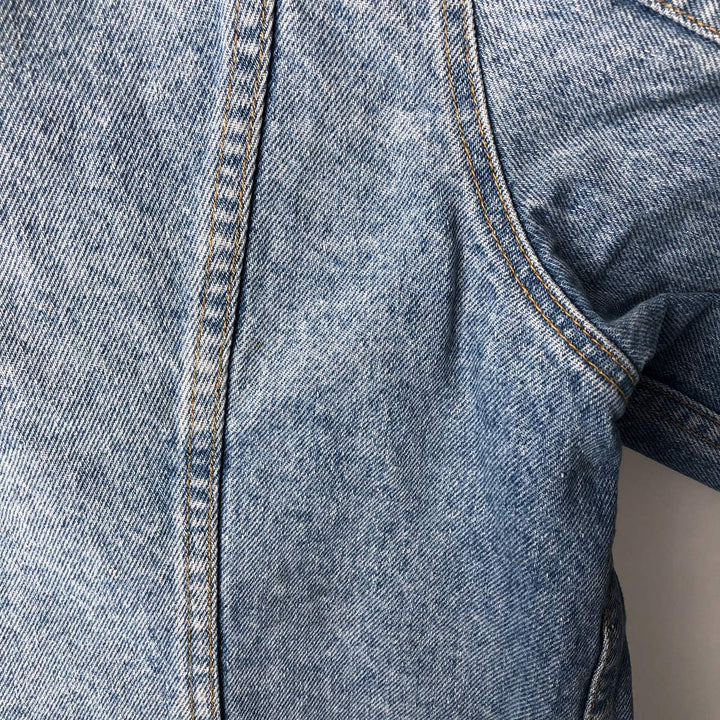 Vintage 90'S Lee denim jacket, made in Canada, size L, men's cotton Blue type light blue Vintage Second Hand