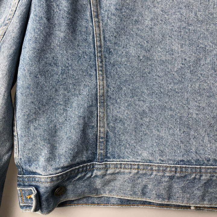 Vintage 90'S Lee denim jacket, made in Canada, size L, men's cotton Blue type light blue Vintage Second Hand