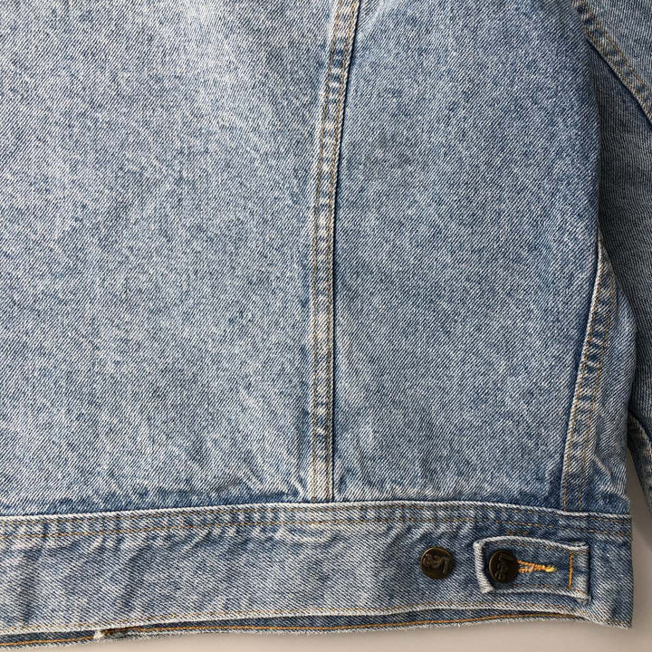 Vintage 90'S Lee denim jacket, made in Canada, size L, men's cotton Blue type light blue Vintage Second Hand