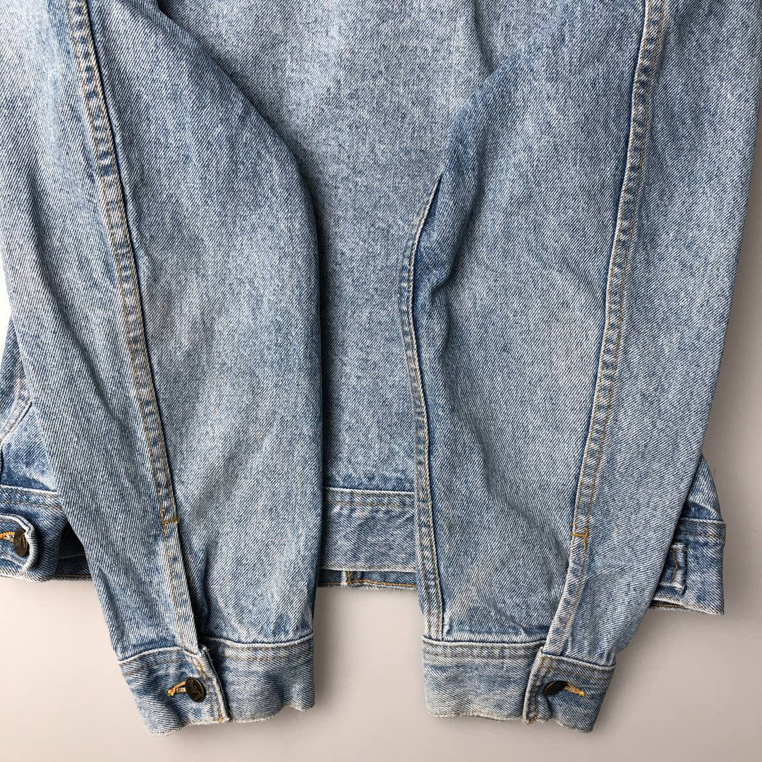 Vintage 90'S Lee denim jacket, made in Canada, size L, men's cotton Blue type light blue Vintage Second Hand