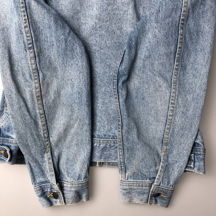 Vintage 90'S Lee denim jacket, made in Canada, size L, men's cotton Blue type light blue Vintage Second Hand