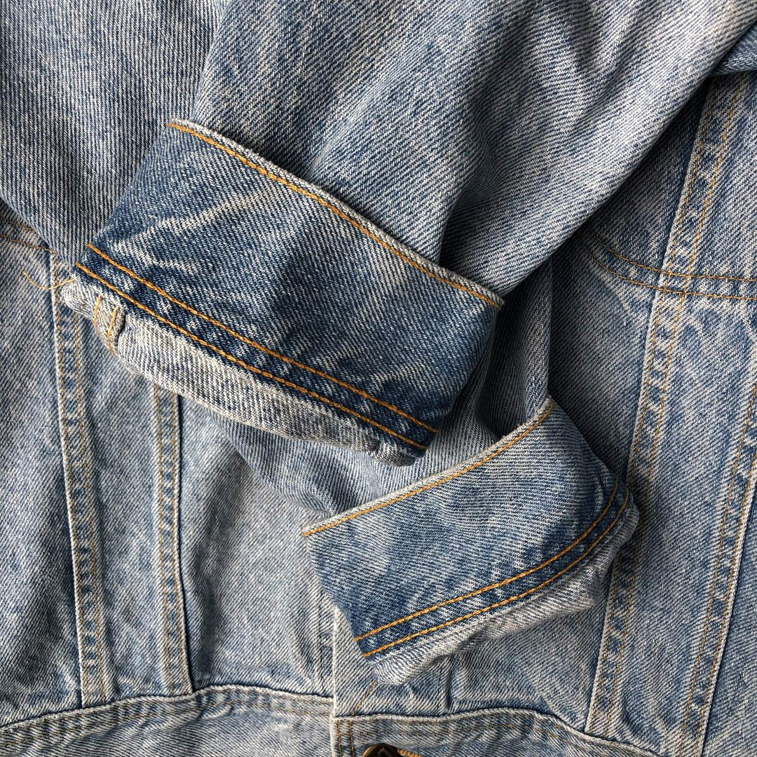 Vintage 90'S Lee denim jacket, made in Canada, size L, men's cotton Blue type light blue Vintage Second Hand