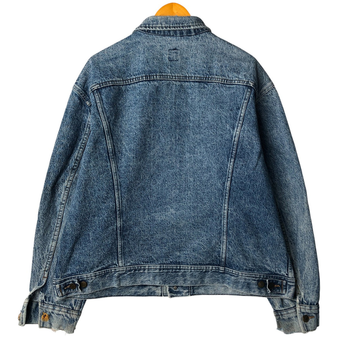 Vintage Lee Denim Jacket (PATD-153438), Men's Size XL, from the 1990s cotton blue type Vintage Second Hand