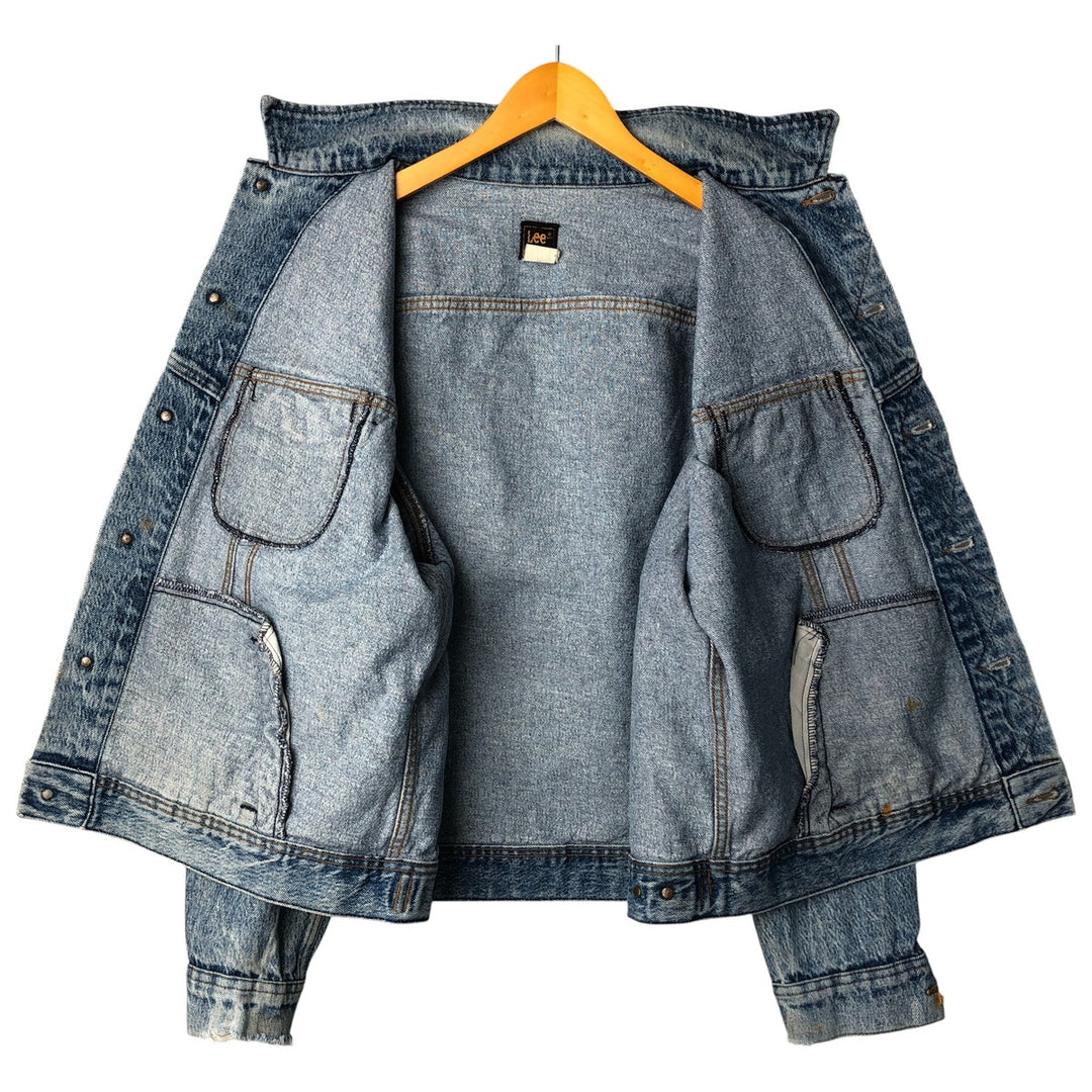 Vintage Lee Denim Jacket (PATD-153438), Men's Size XL, from the 1990s cotton blue type Vintage Second Hand