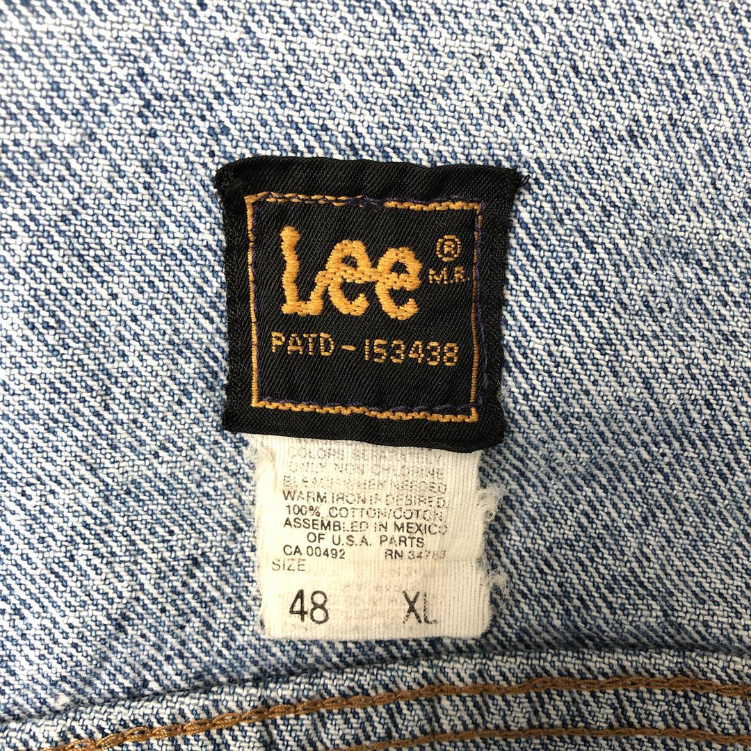 Vintage Lee Denim Jacket (PATD-153438), Men's Size XL, from the 1990s cotton blue type Vintage Second Hand
