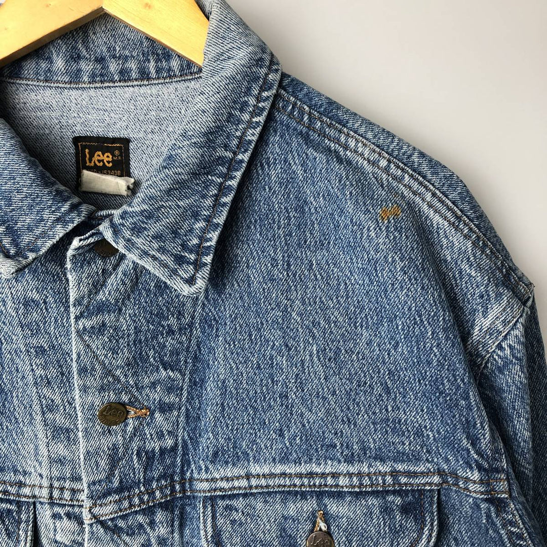 Vintage Lee Denim Jacket (PATD-153438), Men's Size XL, from the 1990s cotton blue type Vintage Second Hand
