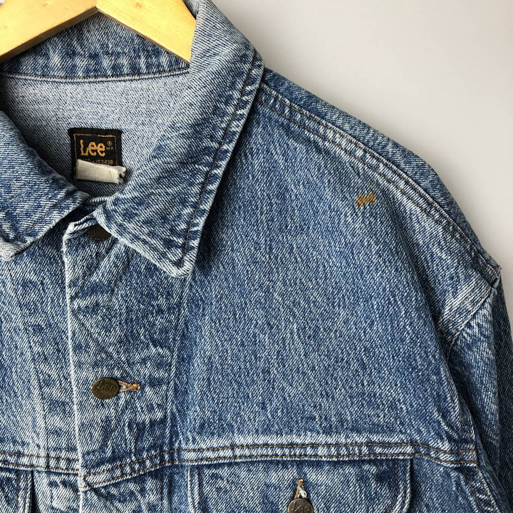 Vintage Lee Denim Jacket (PATD-153438), Men's Size XL, from the 1990s cotton blue type Vintage Second Hand