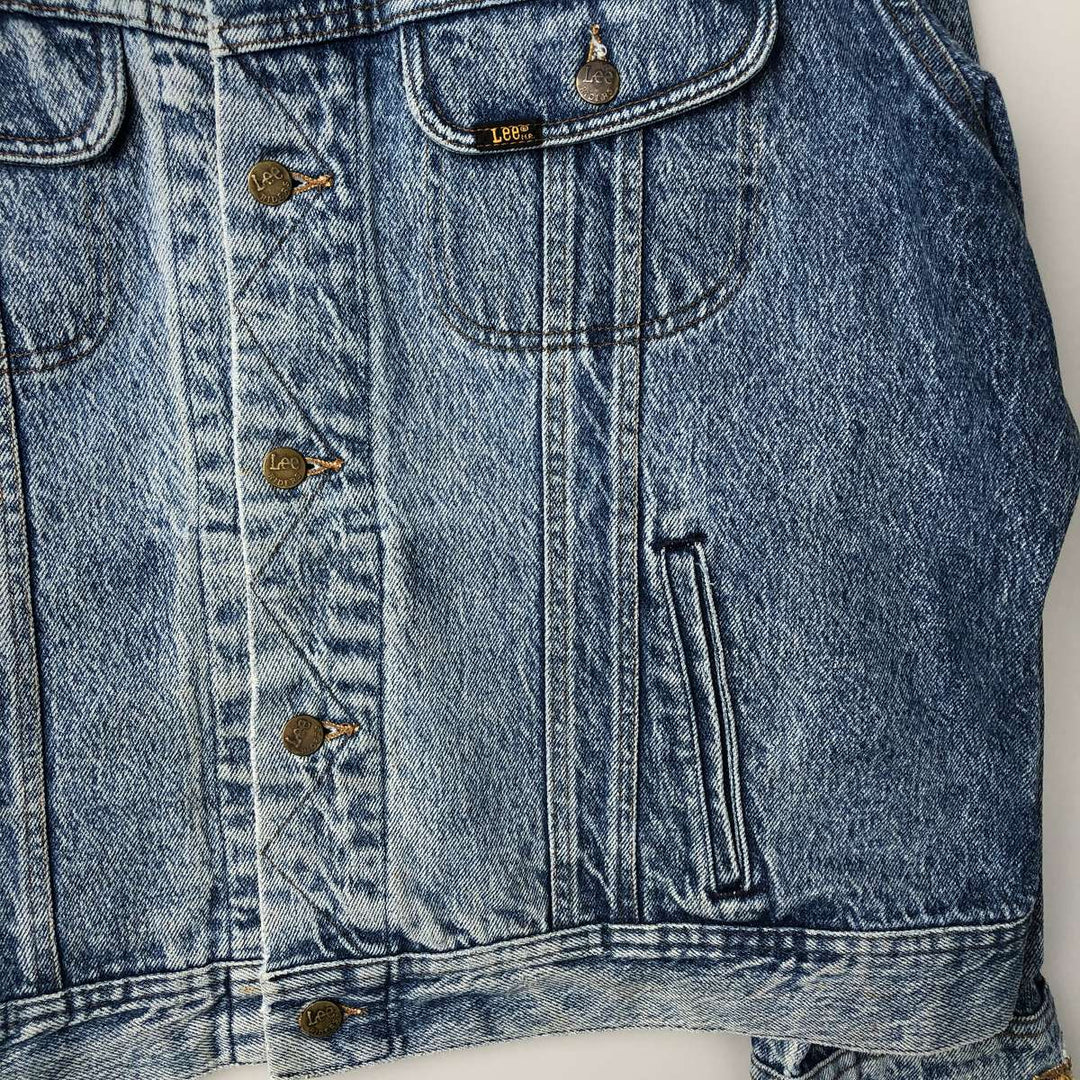 Vintage Lee Denim Jacket (PATD-153438), Men's Size XL, from the 1990s cotton blue type Vintage Second Hand