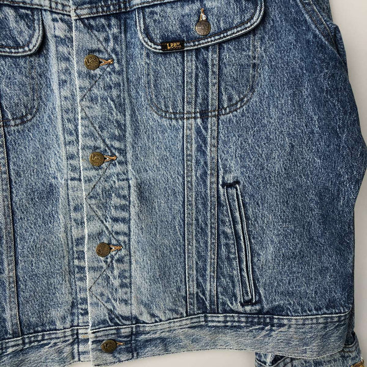 Vintage Lee Denim Jacket (PATD-153438), Men's Size XL, from the 1990s cotton blue type Vintage Second Hand