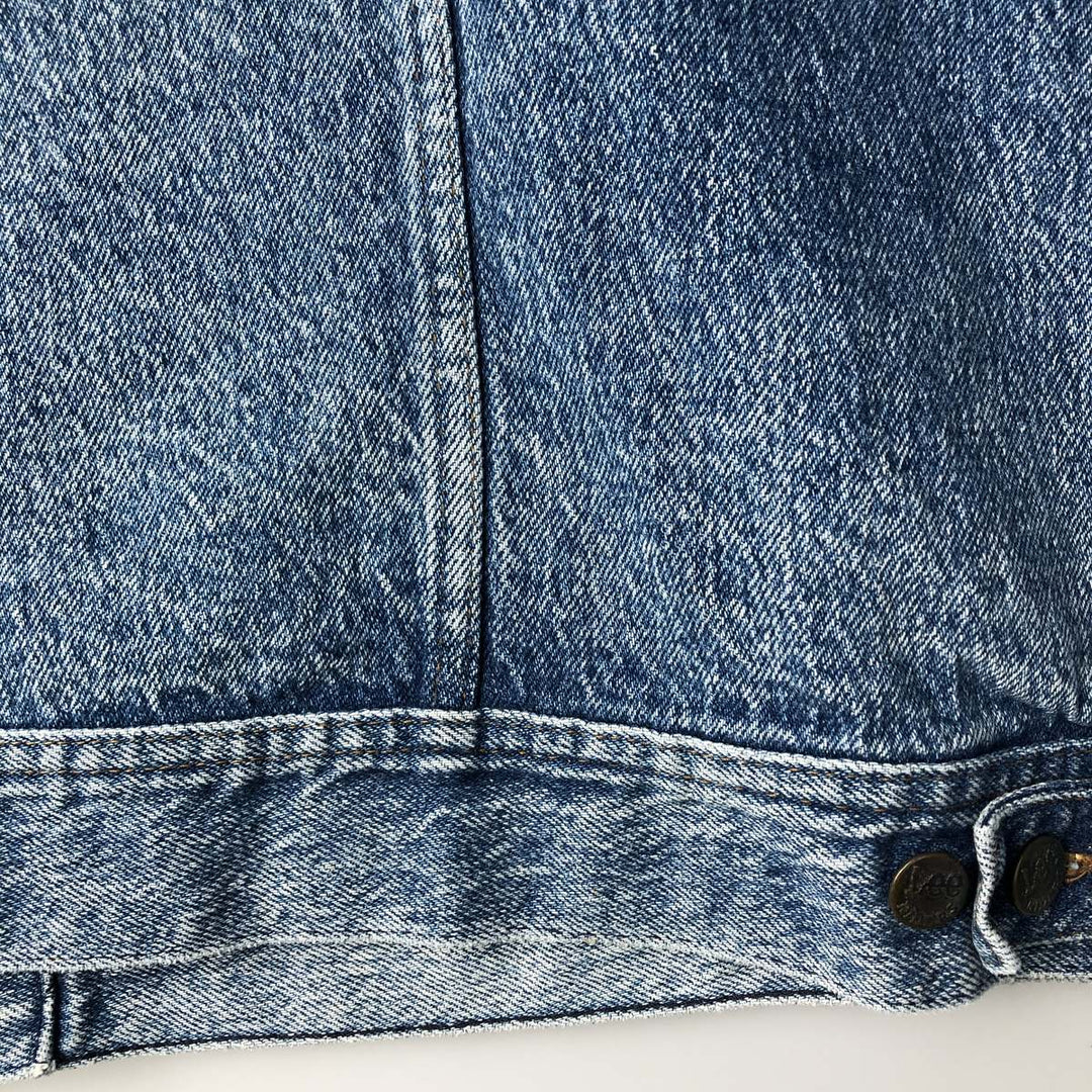 Vintage Lee Denim Jacket (PATD-153438), Men's Size XL, from the 1990s cotton blue type Vintage Second Hand
