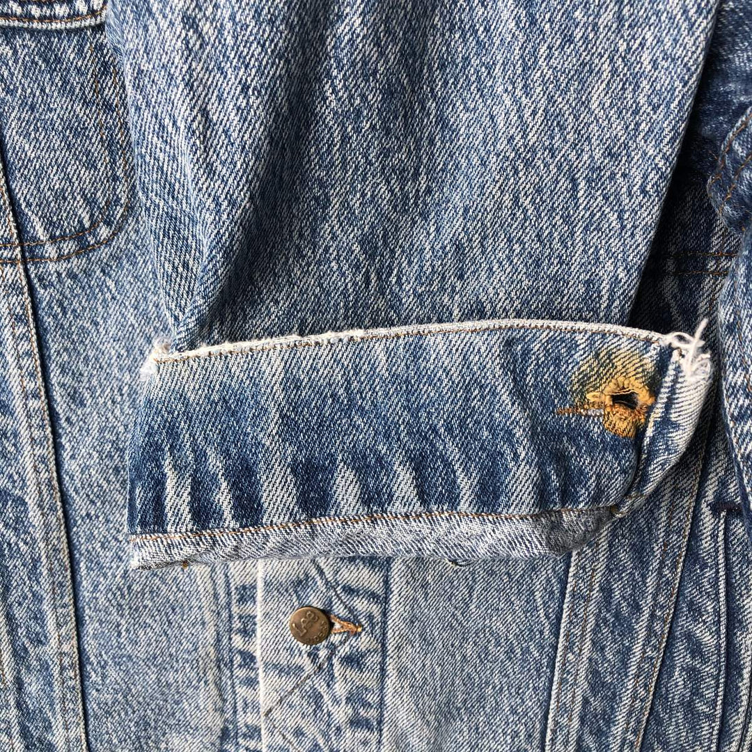 Vintage Lee Denim Jacket (PATD-153438), Men's Size XL, from the 1990s cotton blue type Vintage Second Hand