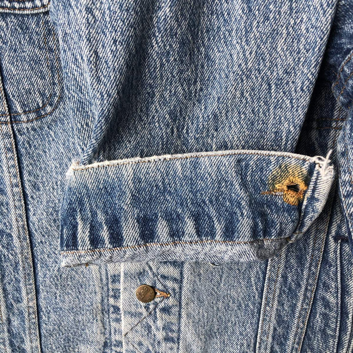 Vintage Lee Denim Jacket (PATD-153438), Men's Size XL, from the 1990s cotton blue type Vintage Second Hand