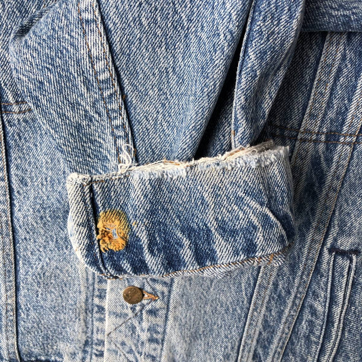 Vintage Lee Denim Jacket (PATD-153438), Men's Size XL, from the 1990s cotton blue type Vintage Second Hand