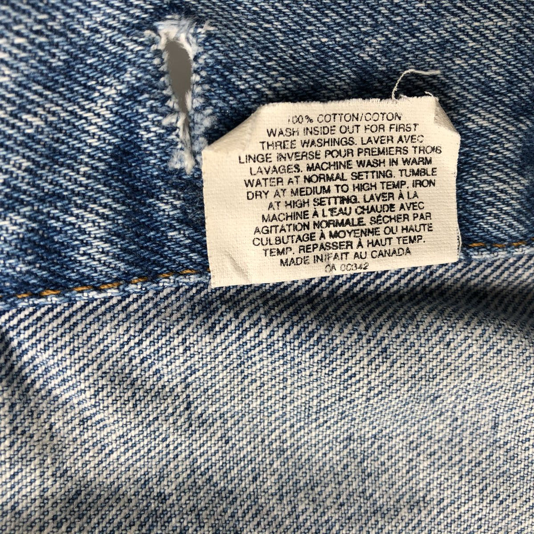 Vintage 1990'S Levi's 75525-4891 denim jacket, made in Canada, size M. cotton Blue type light blue Vintage Second Hand
