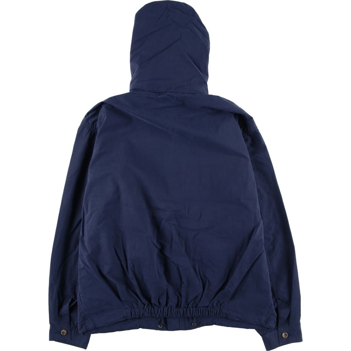 90'S Eddie Bauer Collared Mountain Parka/Shell Jacket, Men's Size XL, Vintage cotton navy blue type Vintage Second Hand