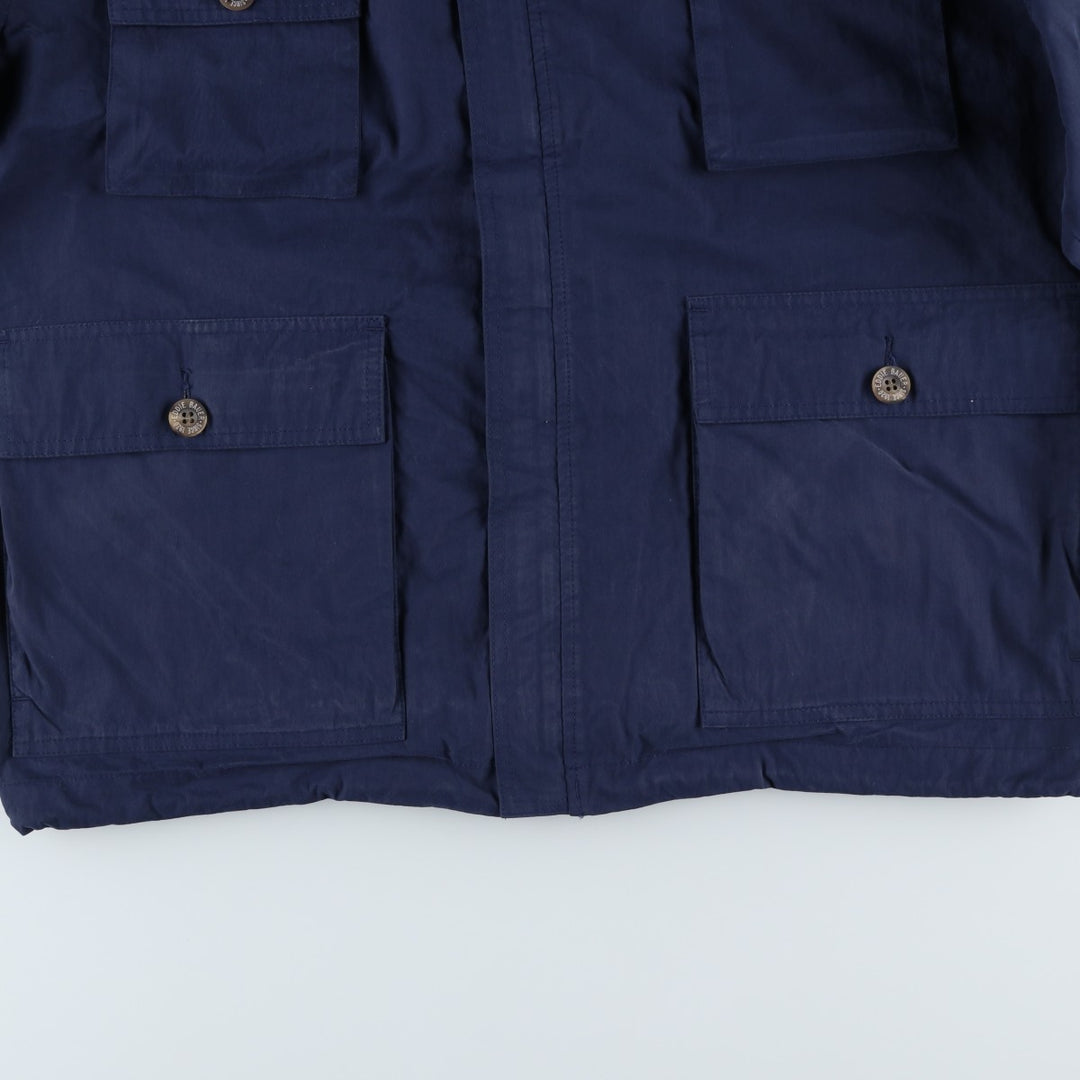 90'S Eddie Bauer Collared Mountain Parka/Shell Jacket, Men's Size XL, Vintage cotton navy blue type Vintage Second Hand