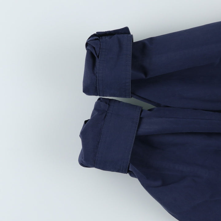 90'S Eddie Bauer Collared Mountain Parka/Shell Jacket, Men's Size XL, Vintage cotton navy blue type Vintage Second Hand