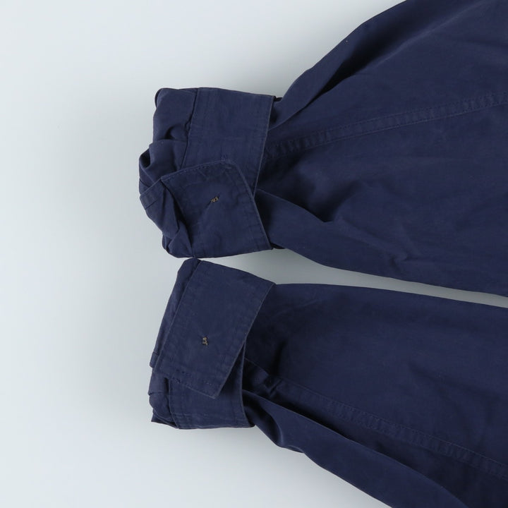 90'S Eddie Bauer Collared Mountain Parka/Shell Jacket, Men's Size XL, Vintage cotton navy blue type Vintage Second Hand