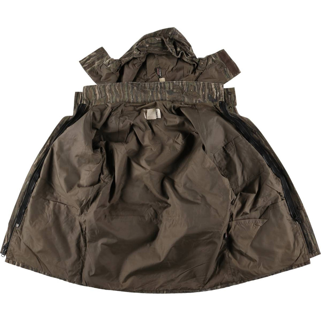 90'S 10X GORE-TEX RAINWEAR Gore-Tex Camouflage Pattern Realtree Camo Mountain Parka Shell Jacket, Men's Medium polyester Khaki type Vintage Second Hand