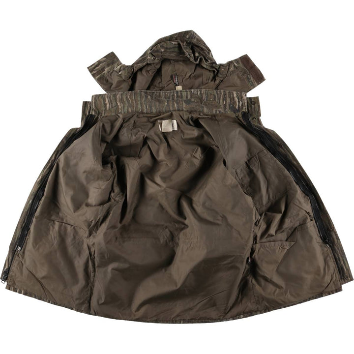 90'S 10X GORE-TEX RAINWEAR Gore-Tex Camouflage Pattern Realtree Camo Mountain Parka Shell Jacket, Men's Medium polyester Khaki type Vintage Second Hand