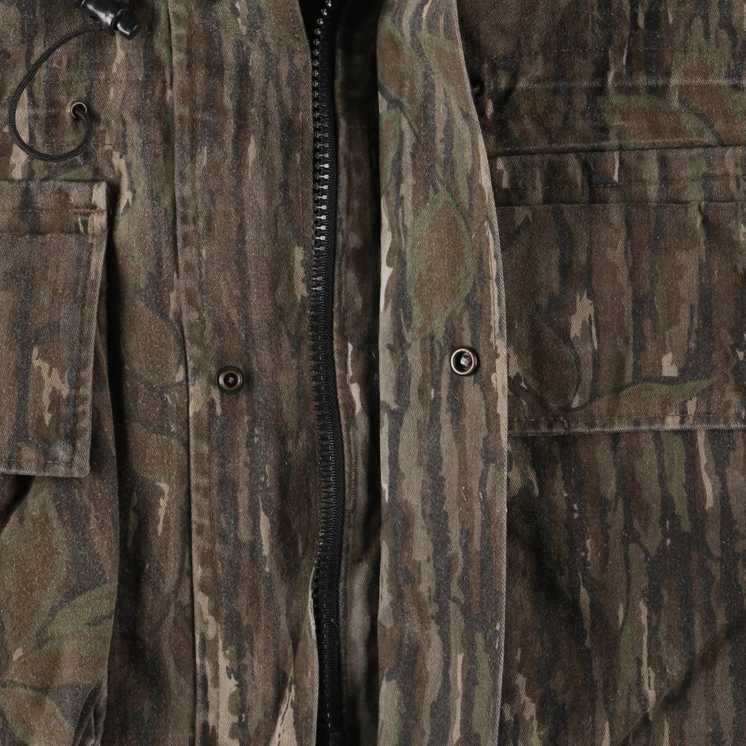 90'S 10X GORE-TEX RAINWEAR Gore-Tex Camouflage Pattern Realtree Camo Mountain Parka Shell Jacket, Men's Medium polyester Khaki type Vintage Second Hand