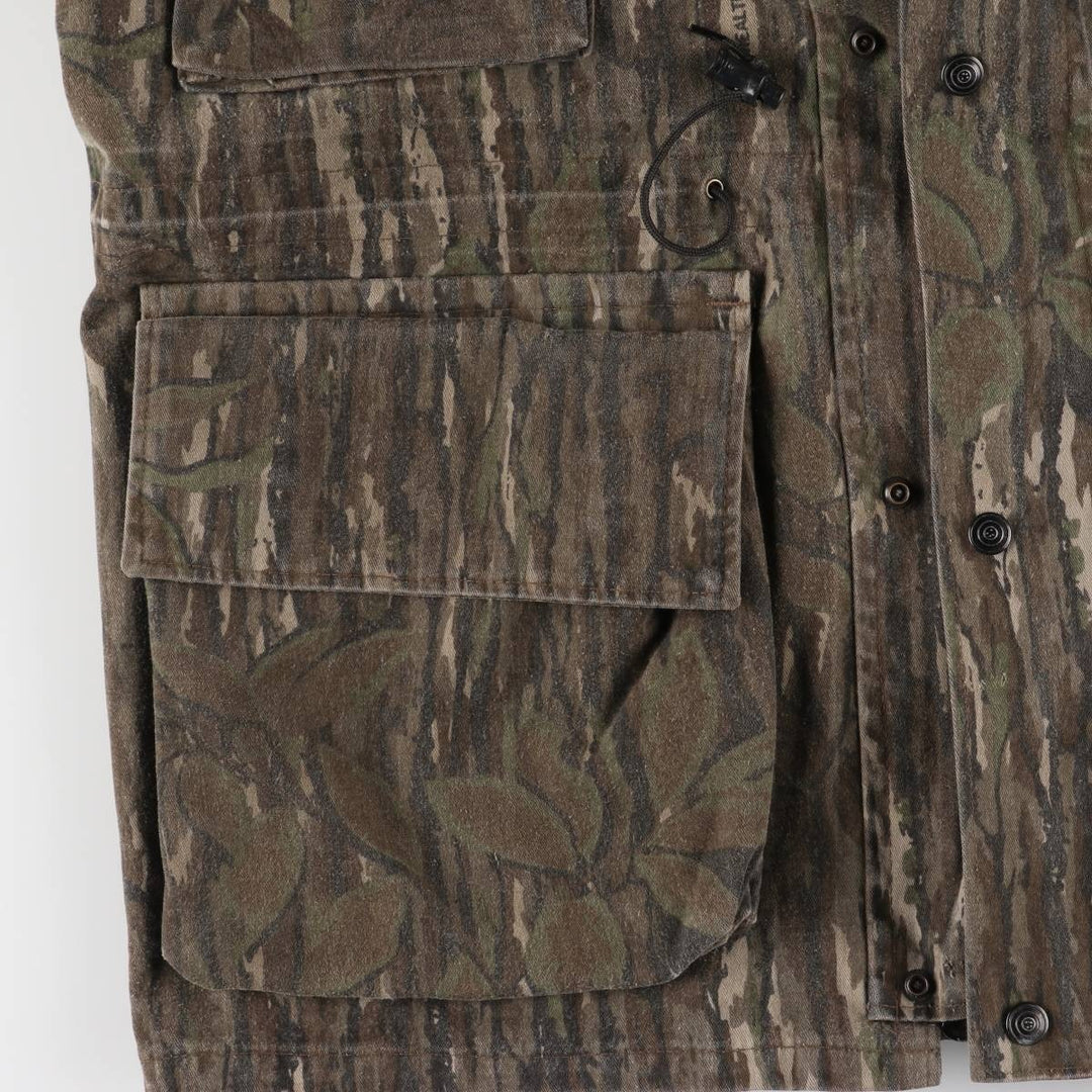 90'S 10X GORE-TEX RAINWEAR Gore-Tex Camouflage Pattern Realtree Camo Mountain Parka Shell Jacket, Men's Medium polyester Khaki type Vintage Second Hand