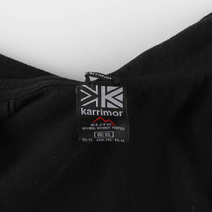 Karrimor ELITE Fleece Jacket, Men's XL polyester black type Vintage Second Hand