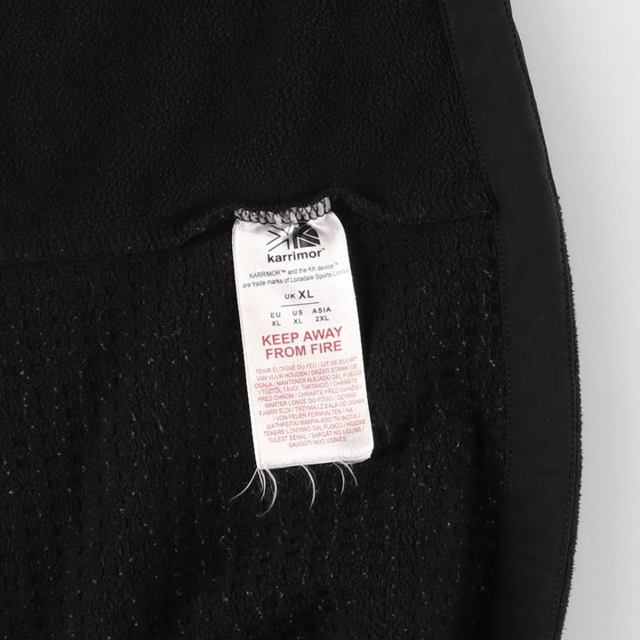 Karrimor ELITE Fleece Jacket, Men's XL polyester black type Vintage Second Hand