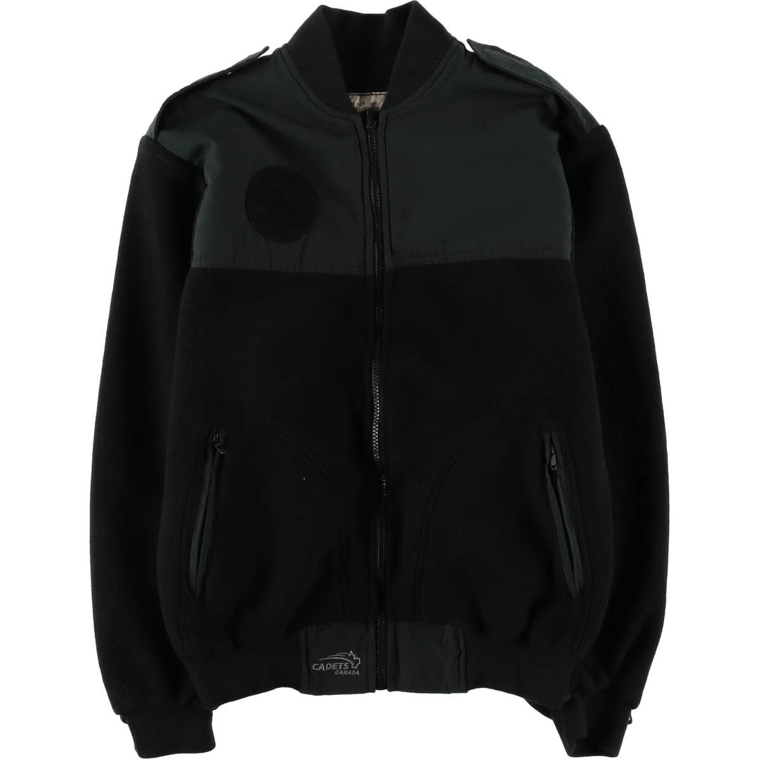 Canadian Cadet's Canada Military Fleece Jacket, Men's Size Small unclear black type Vintage Second Hand