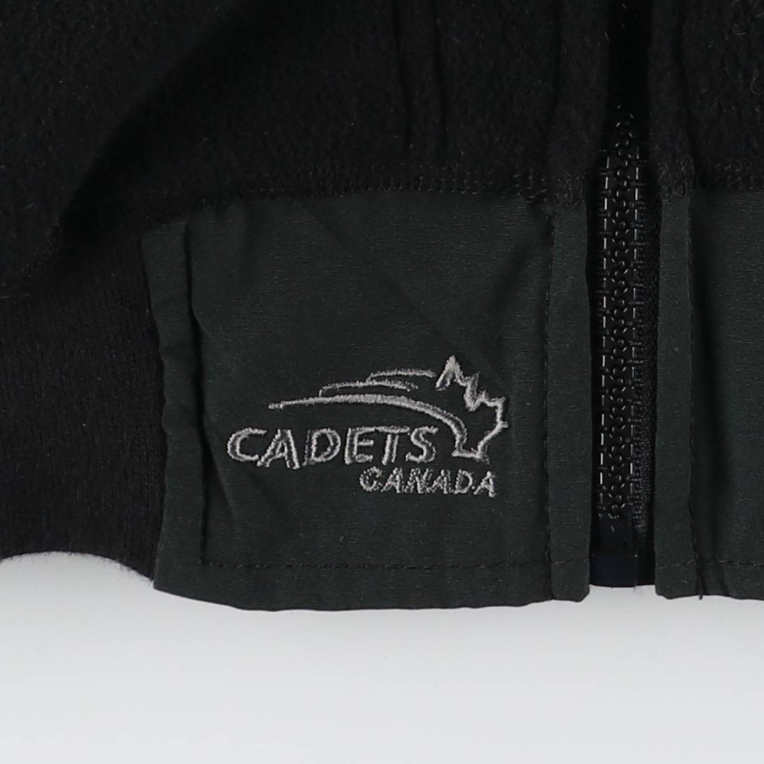 Canadian Cadet's Canada Military Fleece Jacket, Men's Size Small unclear black type Vintage Second Hand