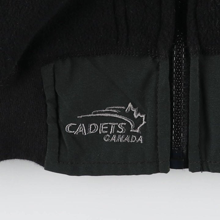 Canadian Cadet's Canada Military Fleece Jacket, Men's Size Small unclear black type Vintage Second Hand