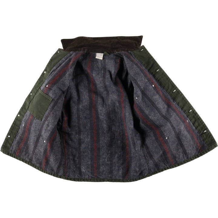 Vintage 80s-90'S Carhartt Michigan Chore Coat/Duck Coverall, Made in USA, Men's XL cotton Khaki type Vintage Second Hand