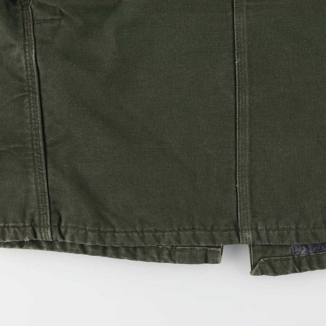 Vintage 80s-90'S Carhartt Michigan Chore Coat/Duck Coverall, Made in USA, Men's XL cotton Khaki type Vintage Second Hand