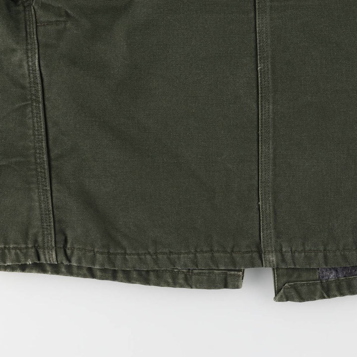 Vintage 80s-90'S Carhartt Michigan Chore Coat/Duck Coverall, Made in USA, Men's XL cotton Khaki type Vintage Second Hand