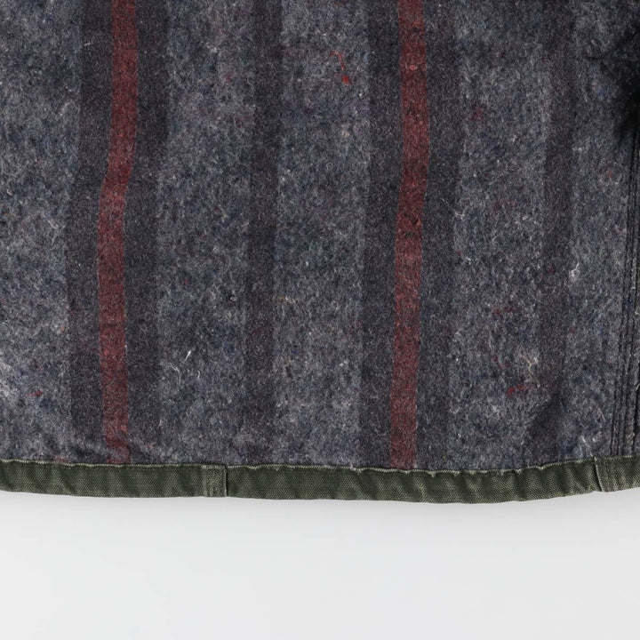 Vintage 80s-90'S Carhartt Michigan Chore Coat/Duck Coverall, Made in USA, Men's XL cotton Khaki type Vintage Second Hand