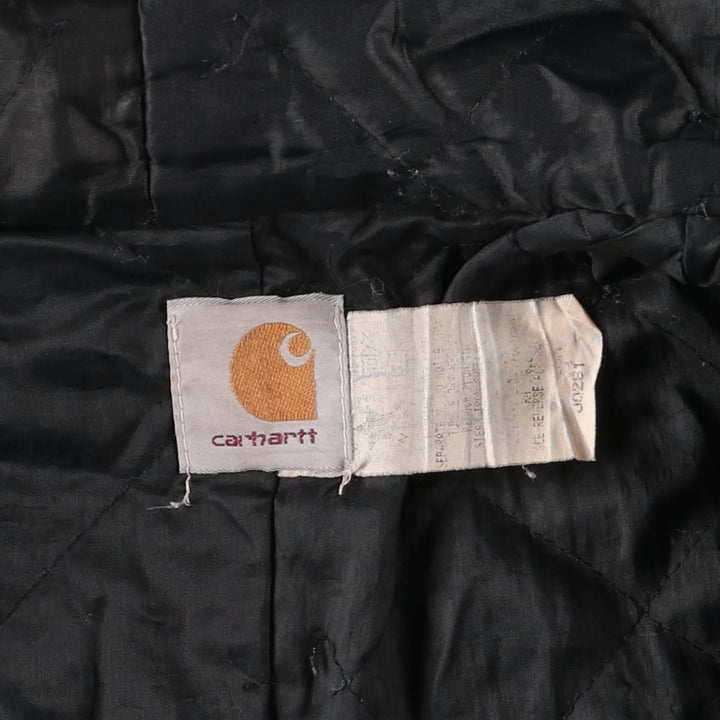 90'S Carhartt Active Jacket, Padded Duck Full-Zip Hoodie, Men's Size L, Vintage, Unknown unclear Red type red-purple Vintage Second Hand