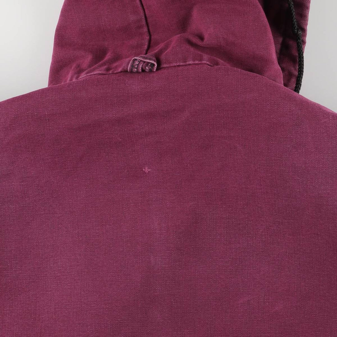 90'S Carhartt Active Jacket, Padded Duck Full-Zip Hoodie, Men's Size L, Vintage, Unknown unclear Red type red-purple Vintage Second Hand